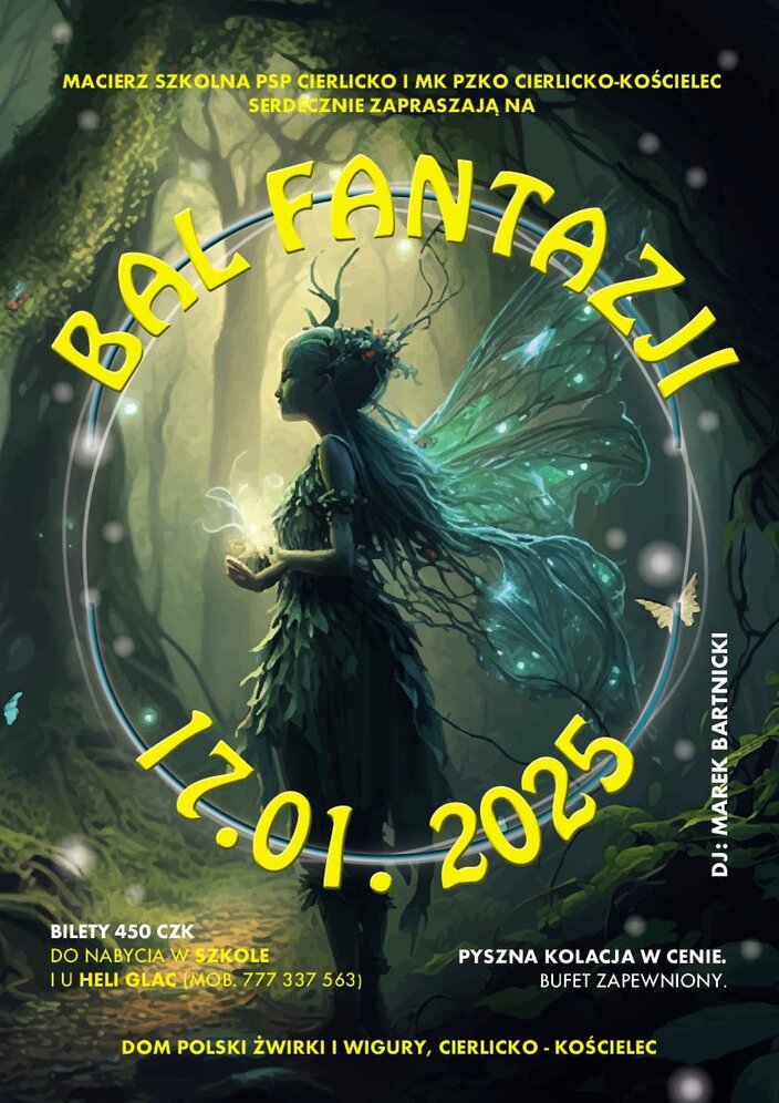 Bal Fantazji 2025 - zaproszenie